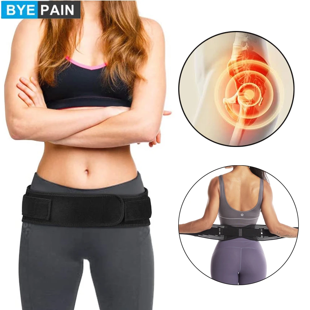 

BYEPAIN Maternity Pregnancy Support, Postpartum Belly Wrap & Pelvis Belt Brace Band Breathable Girdle One Size