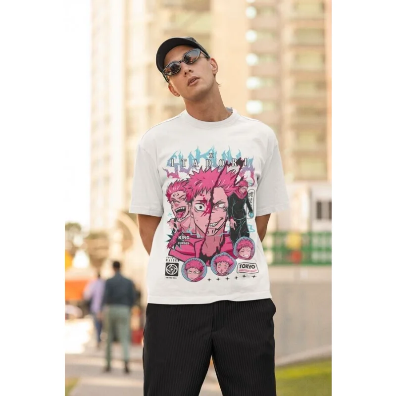 Yuji Kojo T-shi RT Aoi Jujutsu Line Gojo Horror Anime Gift Shirt alle maten