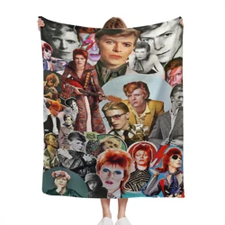 Star Single Davids Bowies coperta leggera flanella Warm Soft Extra Soft Throw Office Nap Sleep Summer Blanket