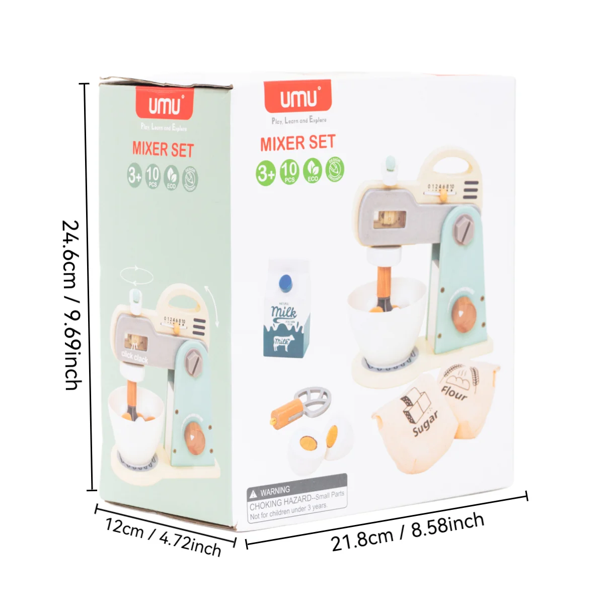 Drewniana kuchnia Udawaj zabawkę Symulacja Drewniany mikser do żywności Akcesoria kuchenne Udawaj jedzenie Wczesna nauka Edukacyjna