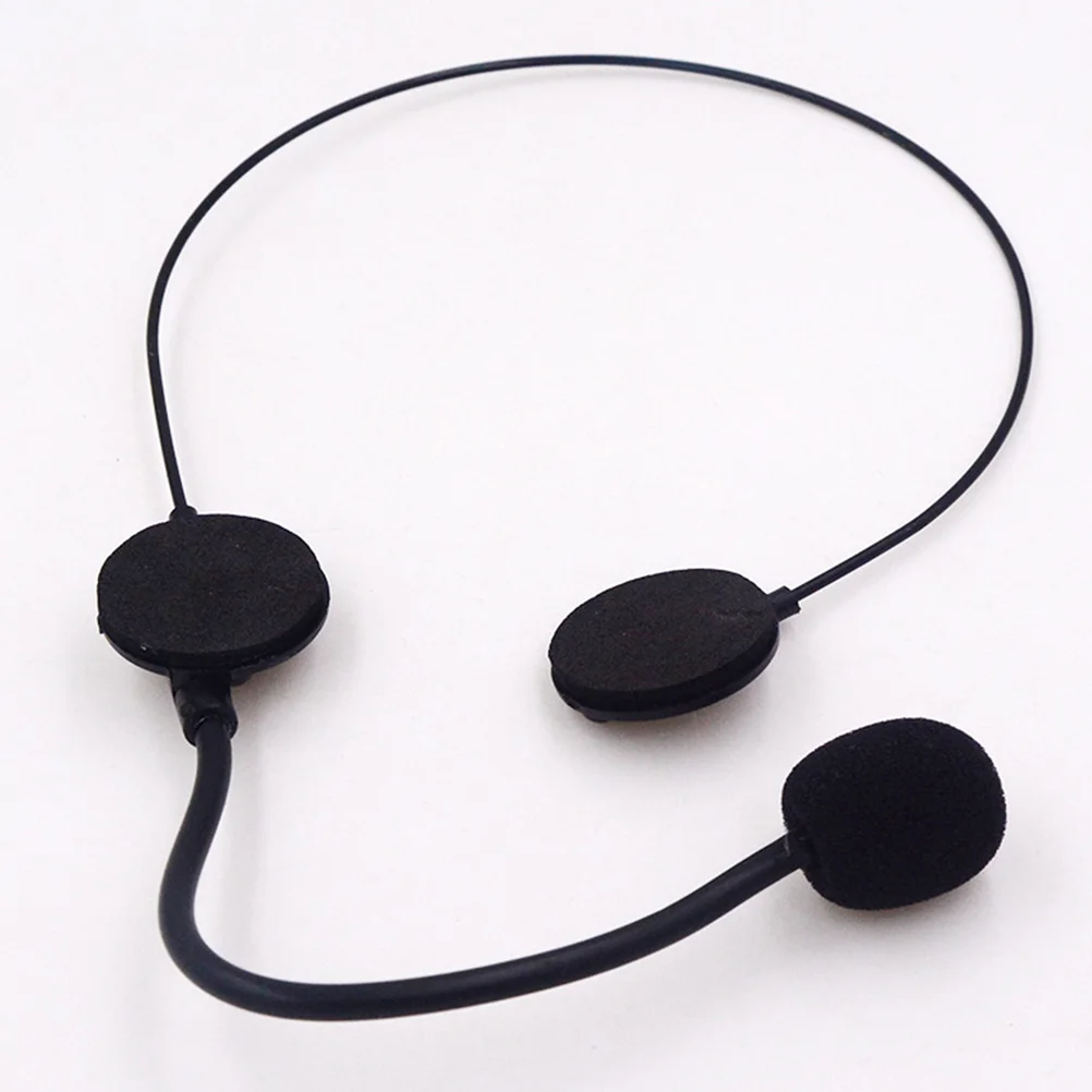 6 Pcs Toy Microphone Apparel Cosplay Headset Props for Party Make up Costume Plastic Black Singing