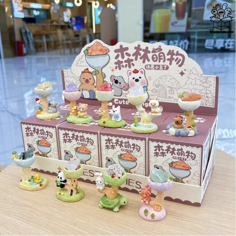 لطيف الحيوان الصغير أتمنى كريستال صندوق أعمى الديكور رائعتين الحيوانات الأليفة الحجر الخام الحيوانات الصغيرة الديكور مكتب عمل مفاجأة هدية