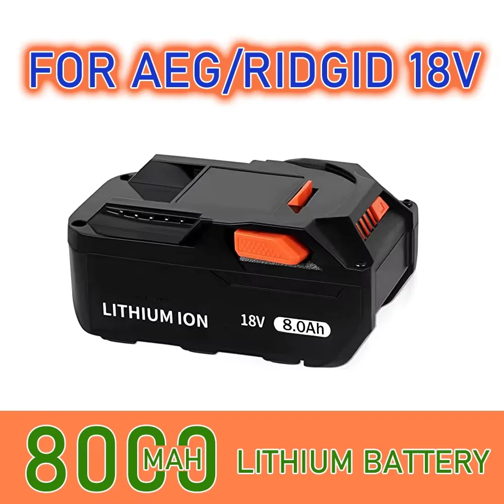 

For Ridge 18V Lithium Battery Compatible with RIDGID Replacement Battery R840087 R840085 L1815R L1850R L1830R R840083 tools