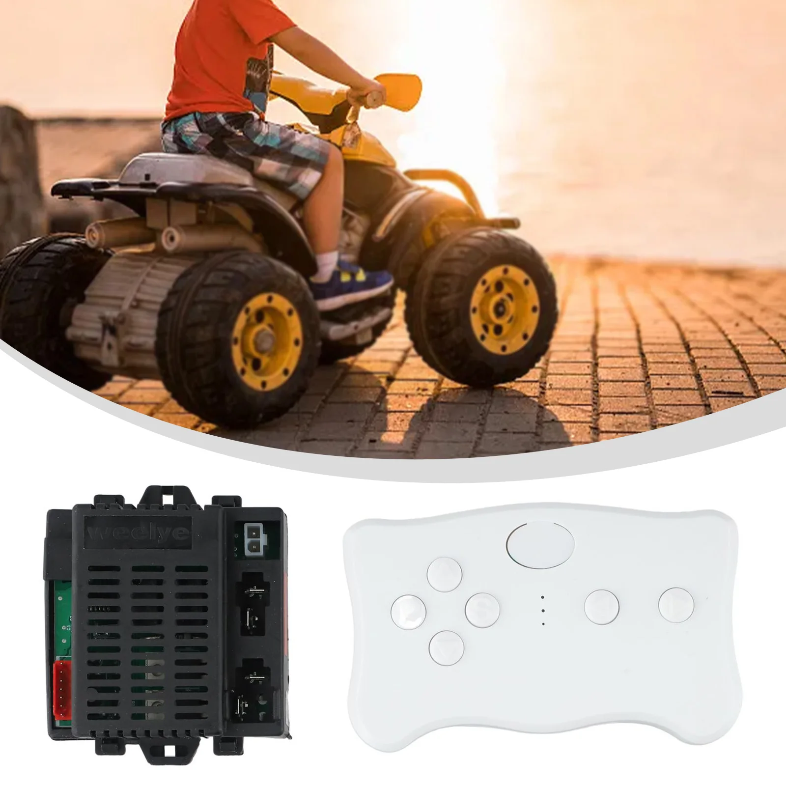 12V RX23 2 4G Remote Control and Receiver for Kids Ride On Toys Compatible with WEELYE Factory Model Control Boxes