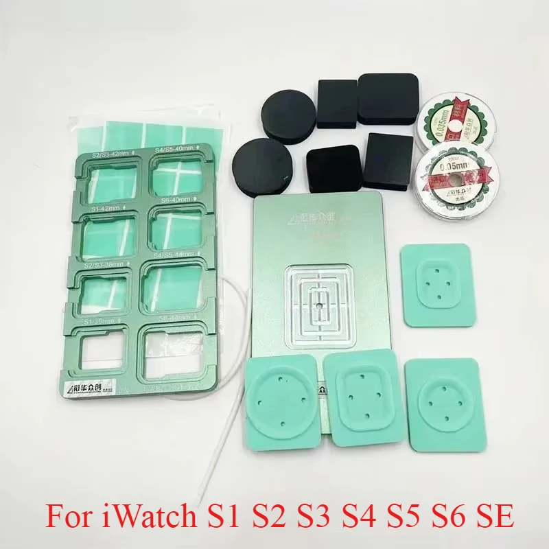 XHZC N+5 Watch Screen Glass And Fitting Alignment Mold With Separator Pad Set For iWatch S1 S2 S3 S4 S5 S6 Repair