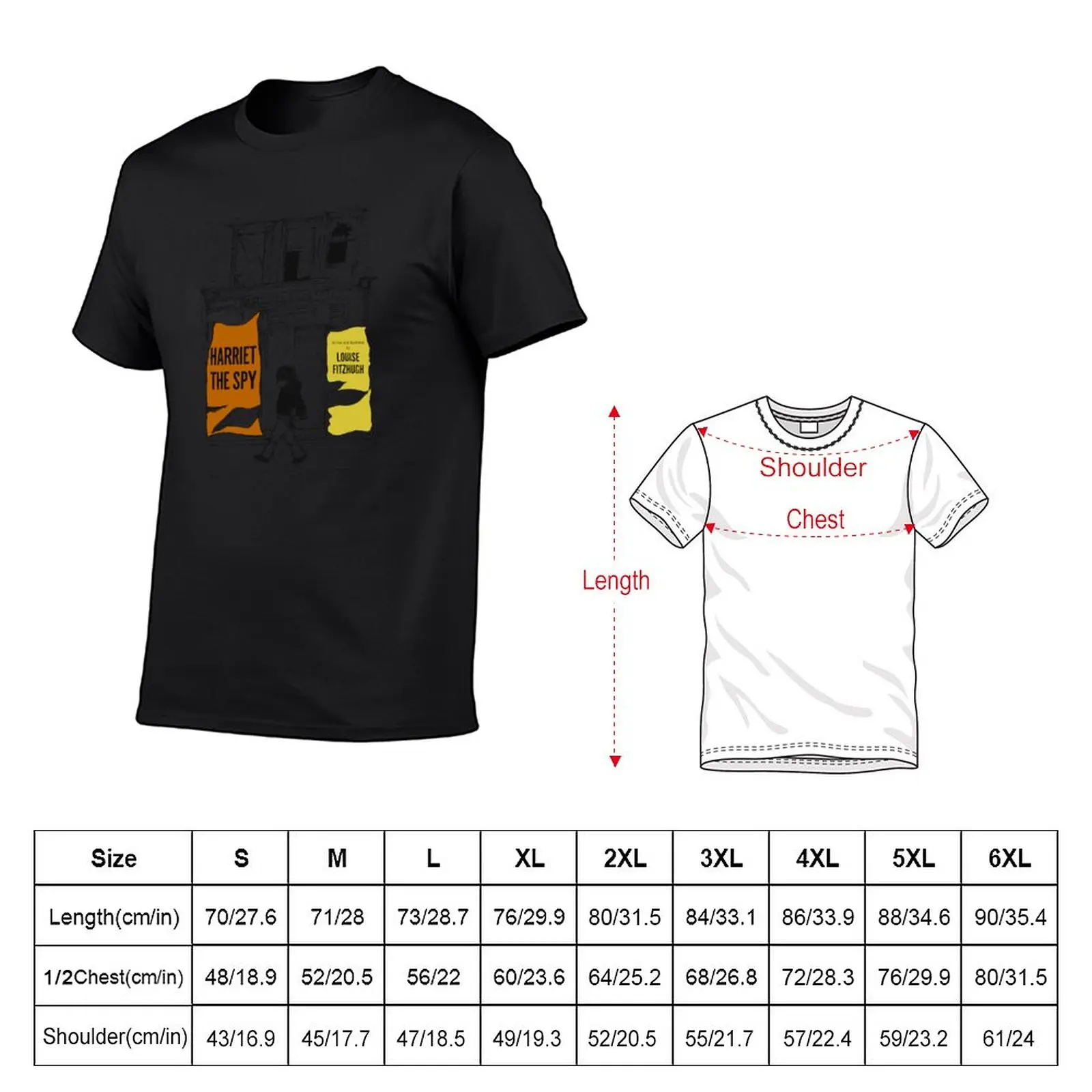 New Harriet the Spy Vintage Book Cover T-Shirt summer clothes custom t shirt mens graphic t-shirts pack