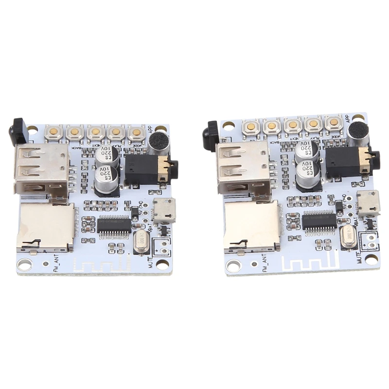 2Pcs Bluetooth Audio Receiver Module Wireless Module Car Lossless Speaker Amplifier Modified Bluetooth 4.1 Board Module