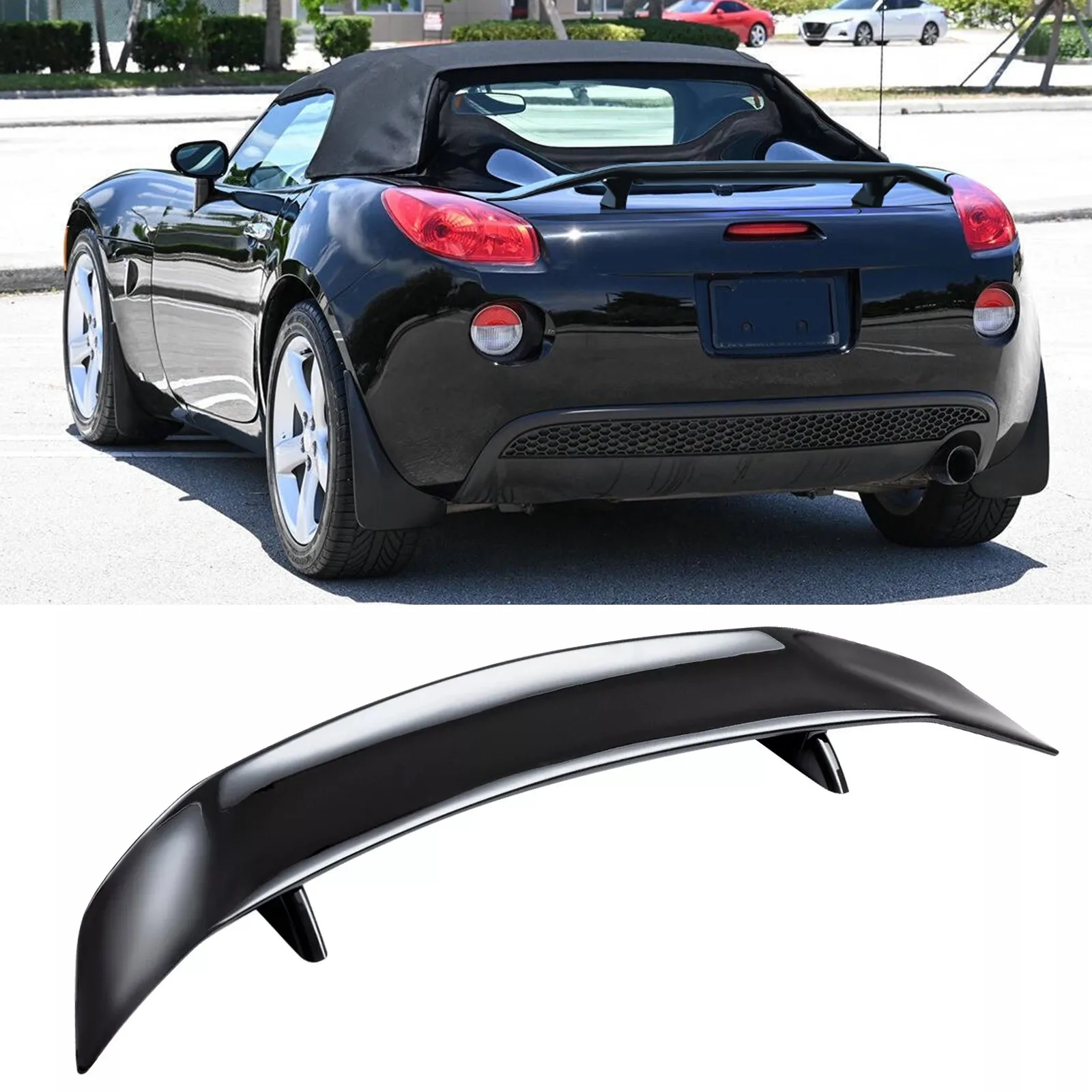 

For Pontiac Solstice 46" GT-Style Racing Rear Lip Trunk Spoiler Wing Gloss Black