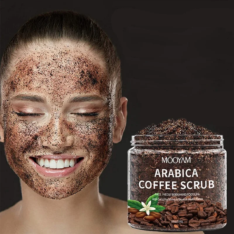 Body Scrub Exfoliator for Dry Skin Coffee Body Exfoliator Scrub Soothing Revitalizing Softer Brighter Skin