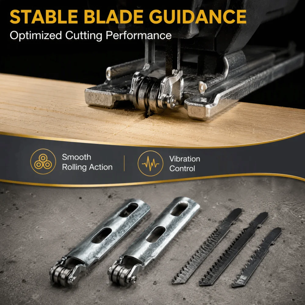 Metal Frame Jigsaw Guide Roller Roller Wheel Slot Cut Saw Roller Bracket Exact Size Direct Replace for Hitachi 55