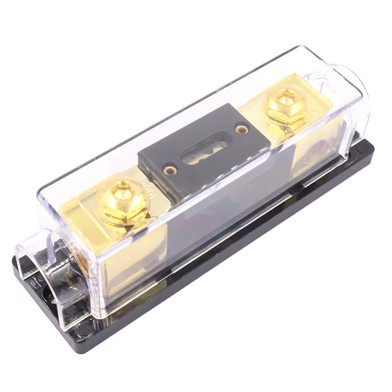 For 0 2 4 AWG Cables ANL Fuse Holder with Electrical Protected Insulating Cover for car Audio Amplifier High Current Application