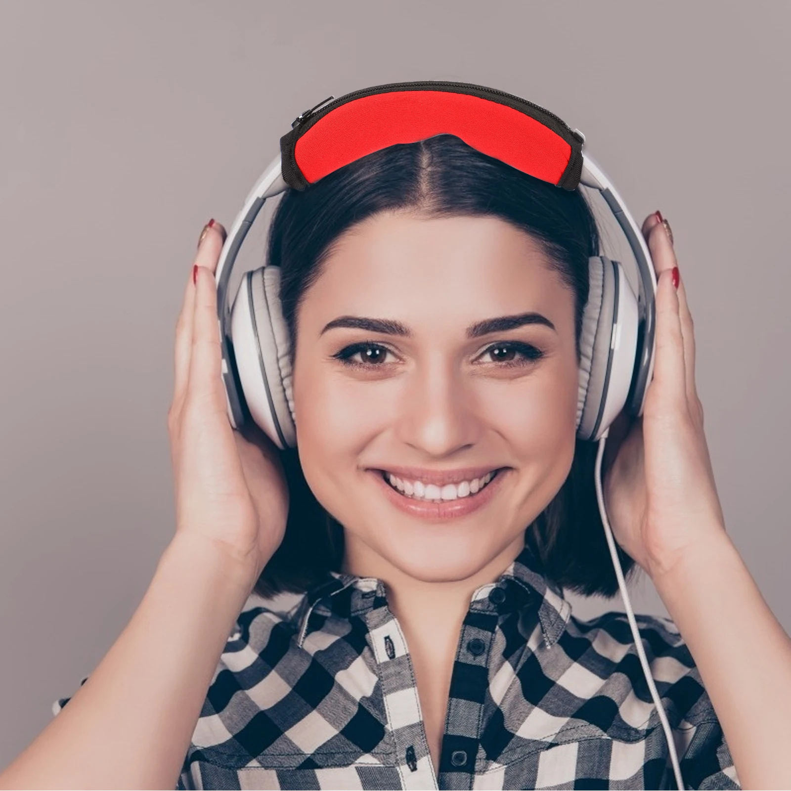 

Headphone Headband Cushion Cover Replacement For Wh-1000Xm2 Xm3 Soft Comfortable Shockproof Earphone Protective Sleeve Durable
