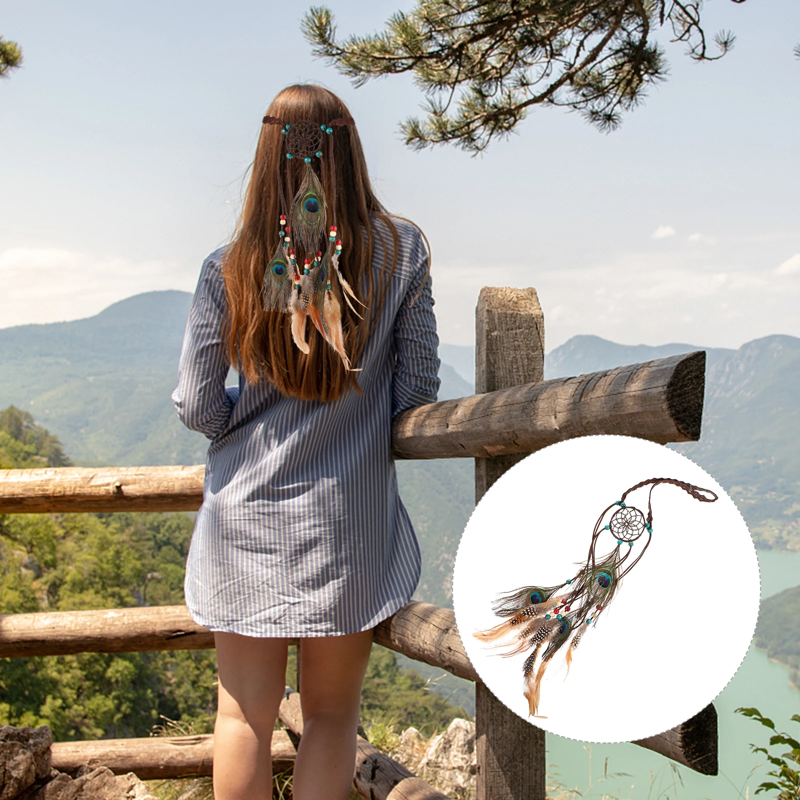

Bohemian Band Hair Ring Women Headband Accessories Stretchy Tassel Hair Ring For Birthday Gift