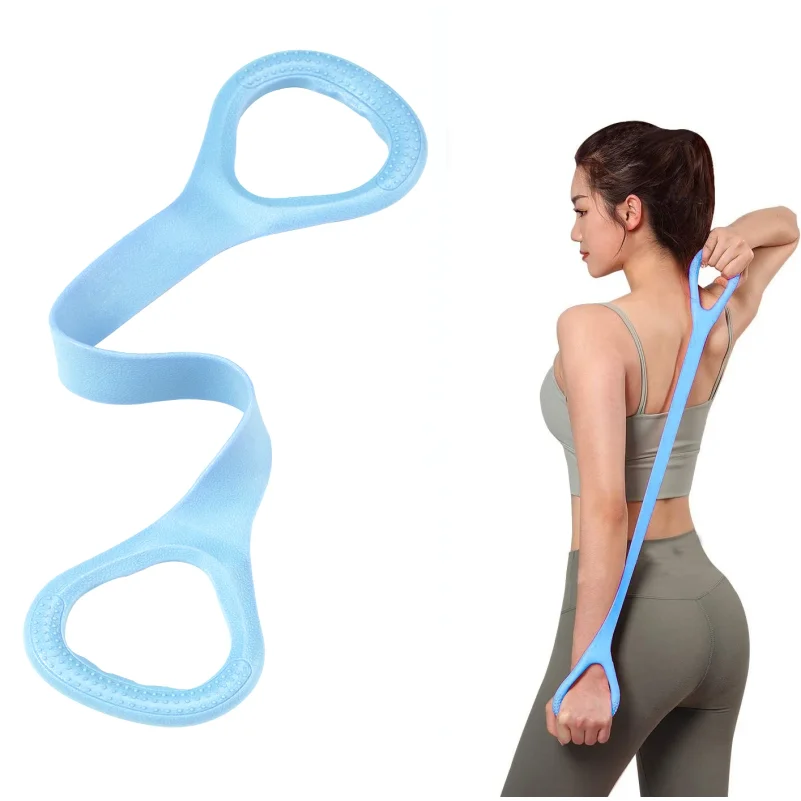 8 Fitness Elastic Resistance Band for Yoga Pilates Arm Back Shoulder Exercise Training Workout Equipment