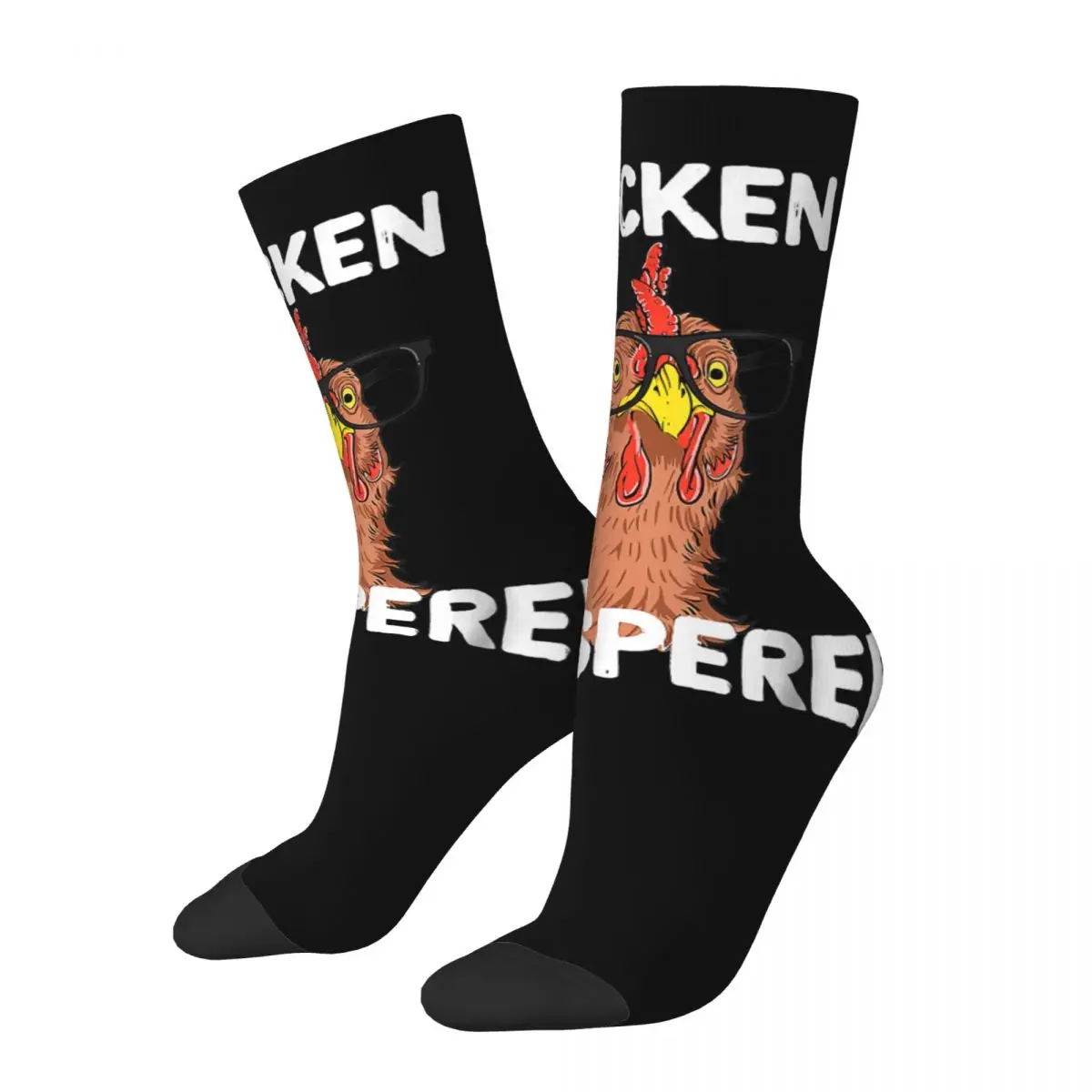 Happy Funny Men's compression Socks Whisperer Vintage Harajuku Chicken Run Street Style Novelty Seamless Crew Crazy Sock Gift