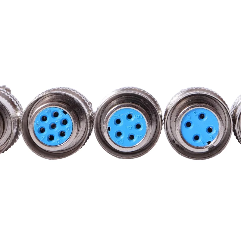 Conector de Aviación XS8 XS10 XS12 Push-Pull Circular Rápido 2Pin3Pin4Pin5Pin Contacto Dorado Macho y Hembra 3A 250V 4