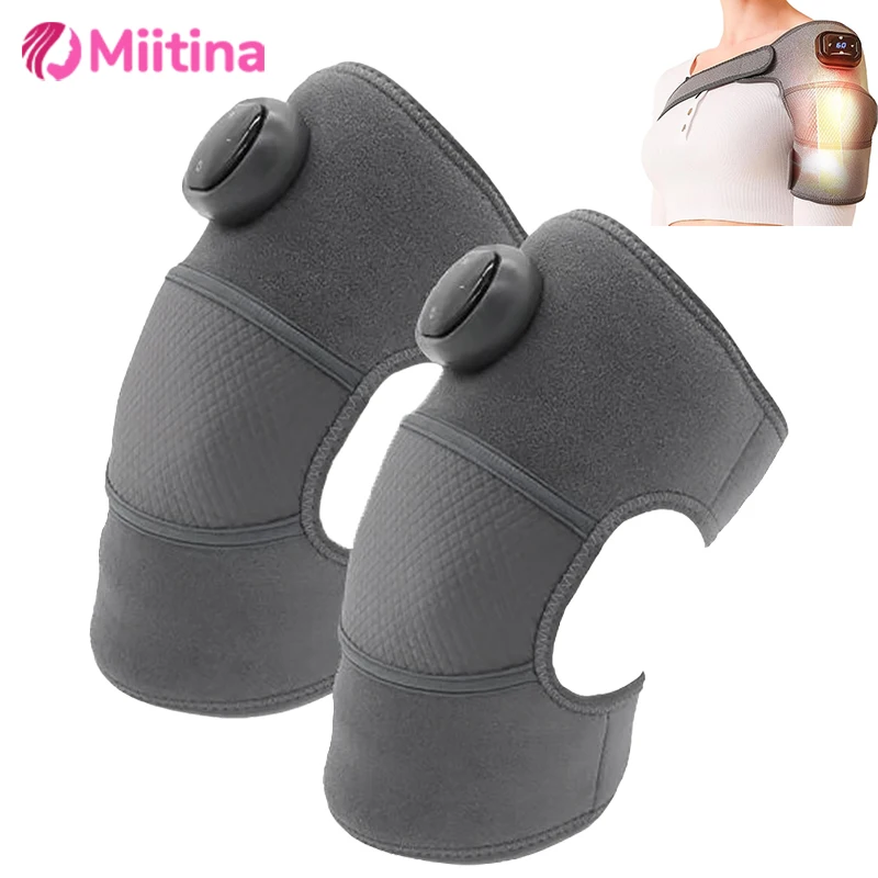 

Led Display Heated Knee Massager Shoulder Brace Adjustable Vibrations Heating Modes Heating Pad Knee Relax Legs Elbow Shoulder