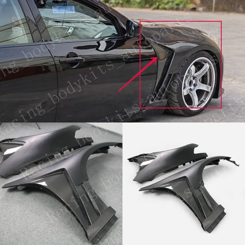 

Для Infiniti G37 4-дверный седан FRP Неокрашенное переднее крыло + карбоновые вентиляционные отверстия