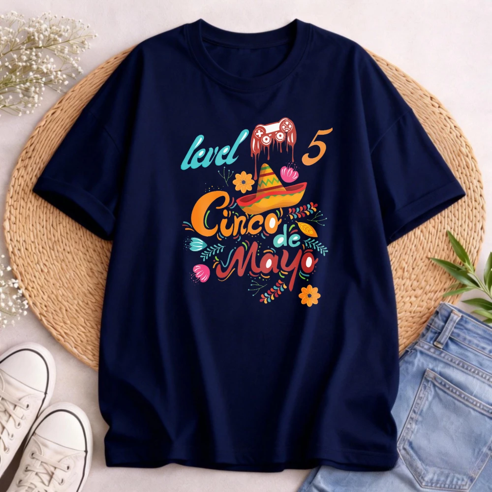 May 5th Mexico Cinco De Mayo Men T Shirt Cotton Summer Short Sleeve Casual Fashion Festive Mexican Holiday Celebration Gift Top