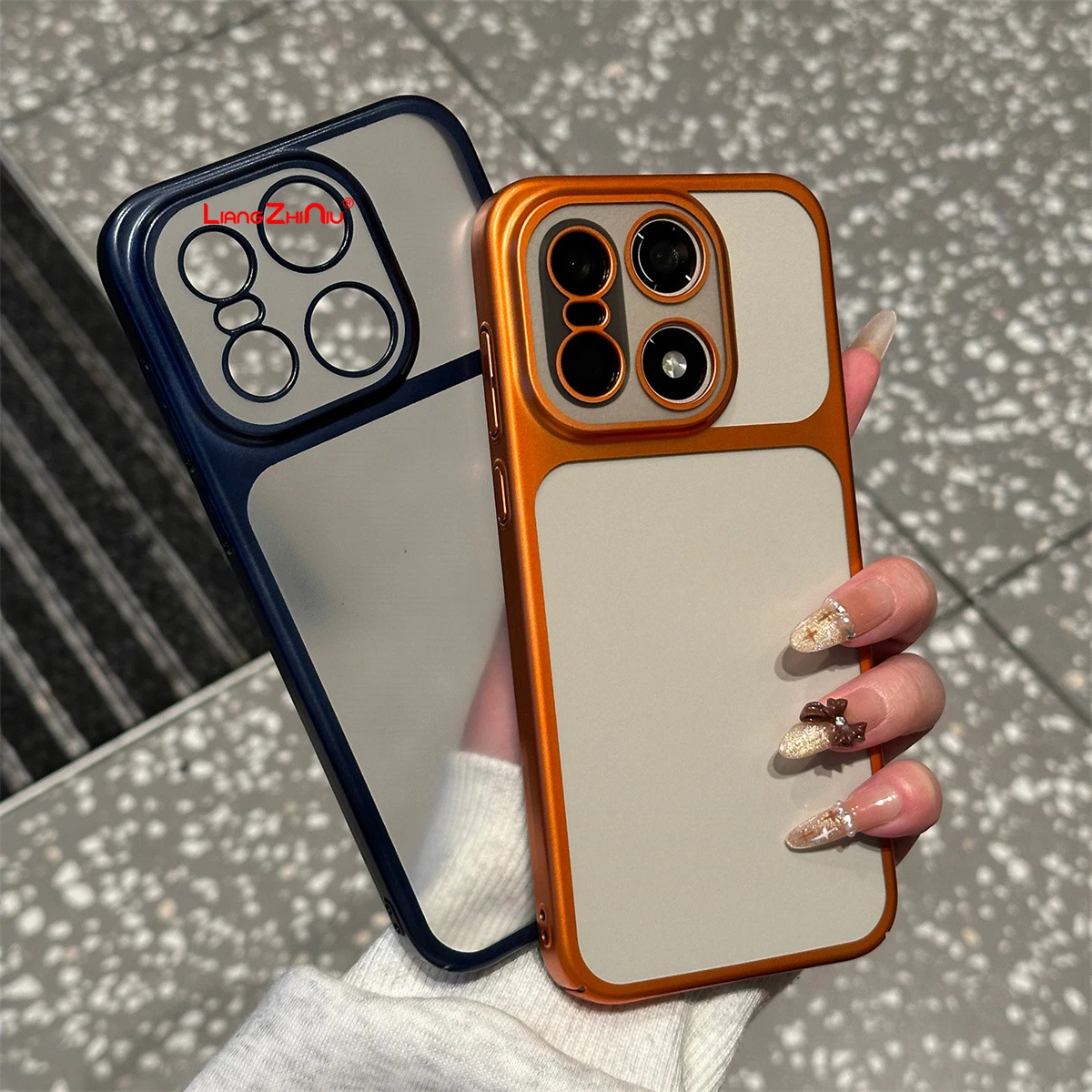 ل Oneplus 15 بالكهرباء متجمد جراب هاتف Oneplus Ace 6 / Iqoo 15 شبه شفافة غطاء كامل للصدمات رقيقة PC الغلاف الصلب