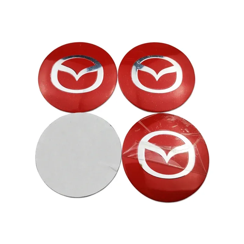 Car Wheel Hub Caps Stickers Tire Center Emblem for Mazda MS 3 2 5 6 Atenza Axela Speed CX4 CX3 CX7 MX3 CX5 RX7 CX9 CX30 RX8 MX5