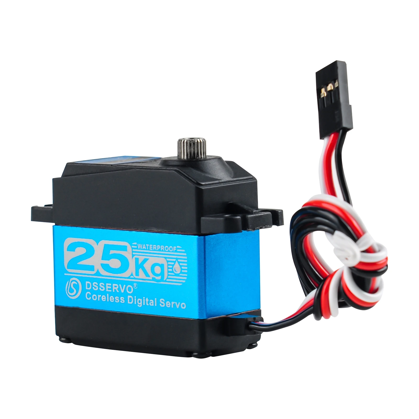 Servo digitale coreless da 25 kg a coppia elevata DS3225SG Servizi ingranaggi in metallo per 1/8 1/10 1/12 Robot RC Car fai da te (1/2/4 pezzi)
