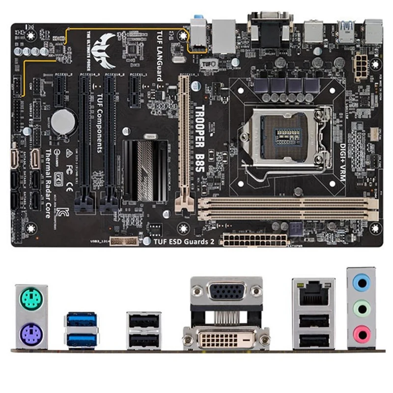 For Intel B85 TROOPER B85 motherboard Used original LGA1150 LGA 1150 DDR3 16GB USB2.0 USB3.0 SATA3 Desktop Mainboard