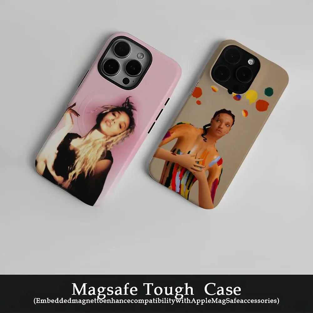 

Singer F-FKA twigs Phone Case Film Korean INS for iPhone 16 15 14 13 12 11 Pro Max Plus Luxury Magnetic Double-layer Cover