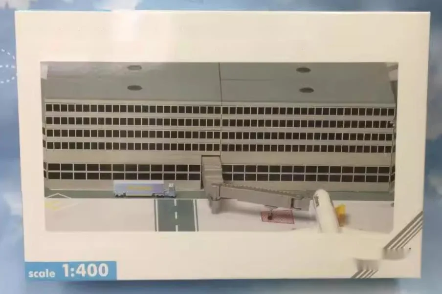 1/400 nova chegada preço especial de plástico fundido aeroporto terminal cena modelo acabado produto exibição coleção presente brinquedos