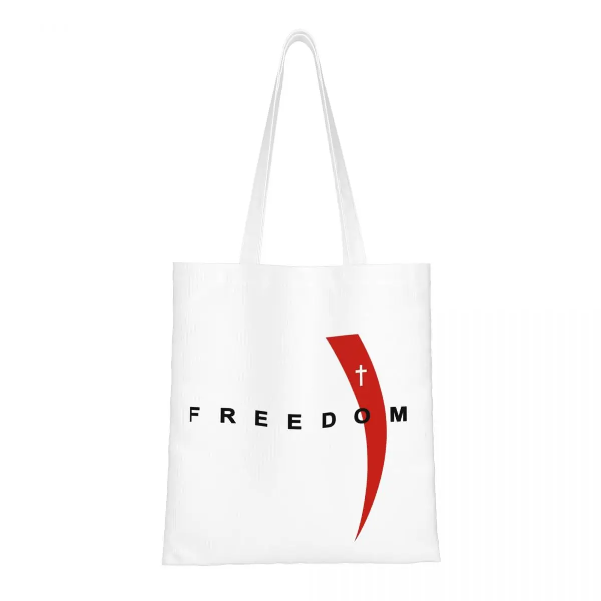 

Charlie Kirk Freedom Remembrance Emblem Canvas Tote Bag Aesthetic Unique Design Shopping Bag for Women Men