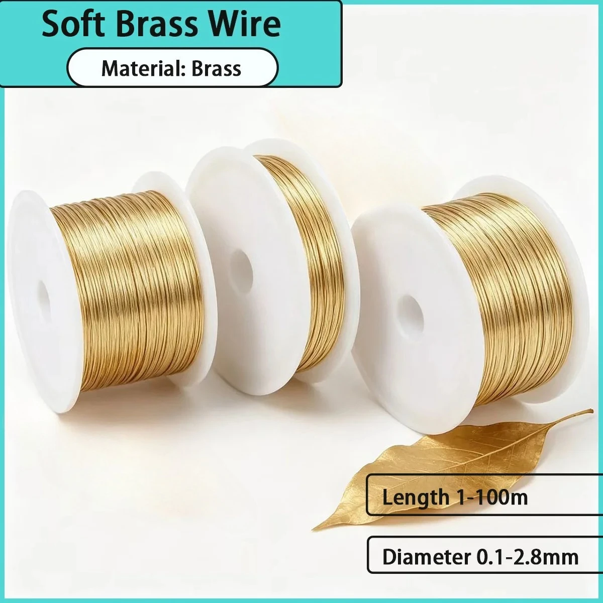 Soft brass wire with a diameter of 0.1-2.8mm is used for electrical conductivity, craft weaving, mechanical binding, etc
