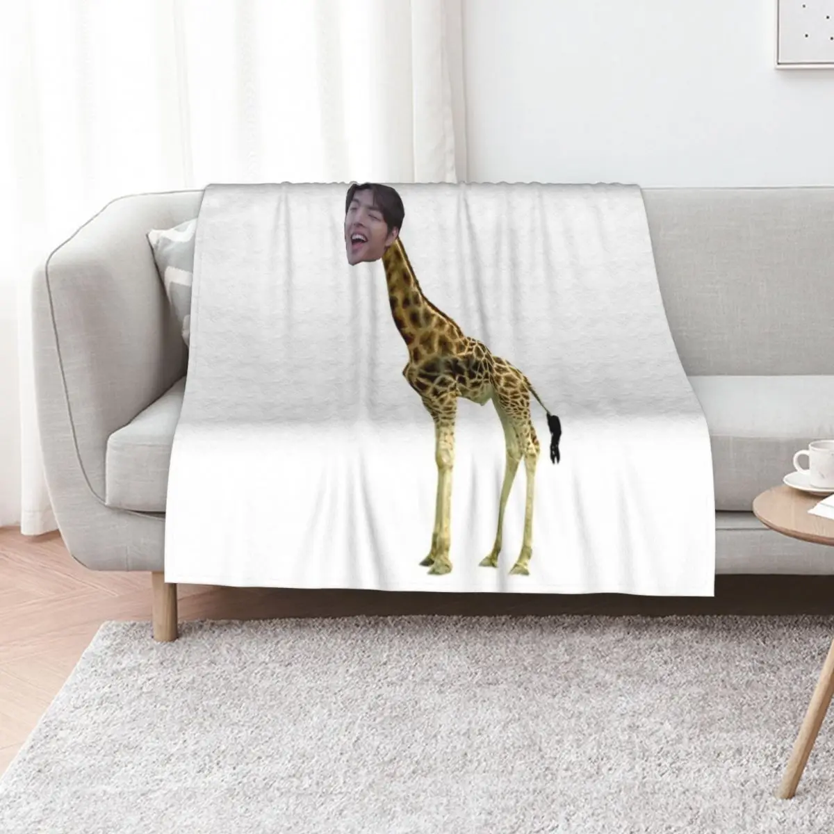 Mingi Giraffe Throw Blanket For Sofa Thin Giant Sofa Stuffeds Sofa Quilt Luxury St Blankets