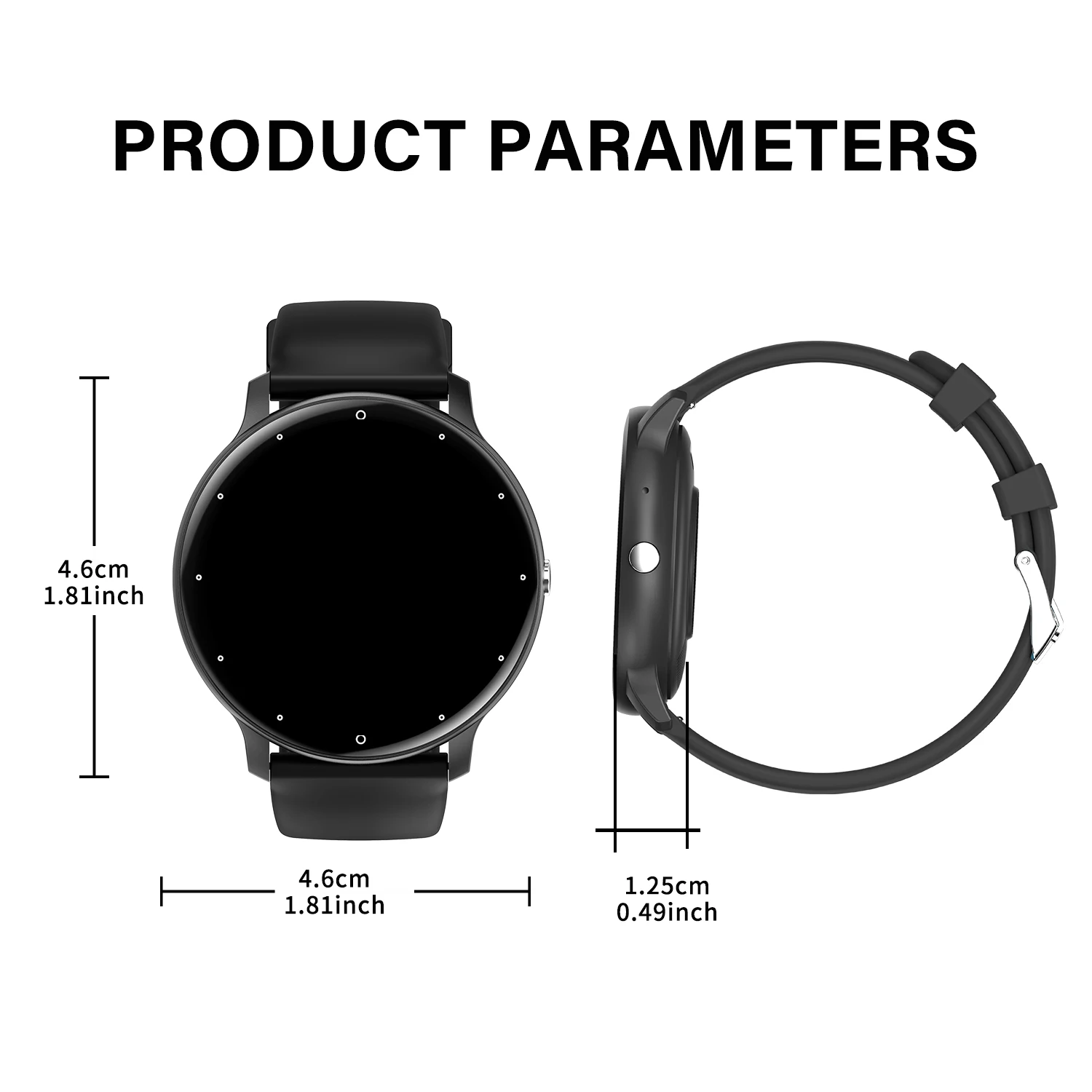 Smart watch, wireless calling /dial, multi -Sport mode, calling reminder and rejection, SMS reminder, for iPhone/Andriod