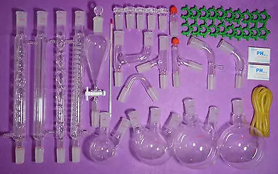 

24/40,Super Lab Glassware Kit,Organic Chemistry Laboratory Glassware Kit