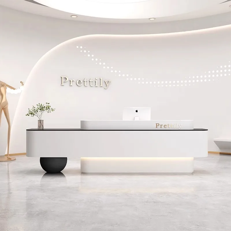 

Storage Design Cheap Reception Desks Luxury Wood Drawer Modern Reception Desks White Classic Empfangs Theke Office Furniture