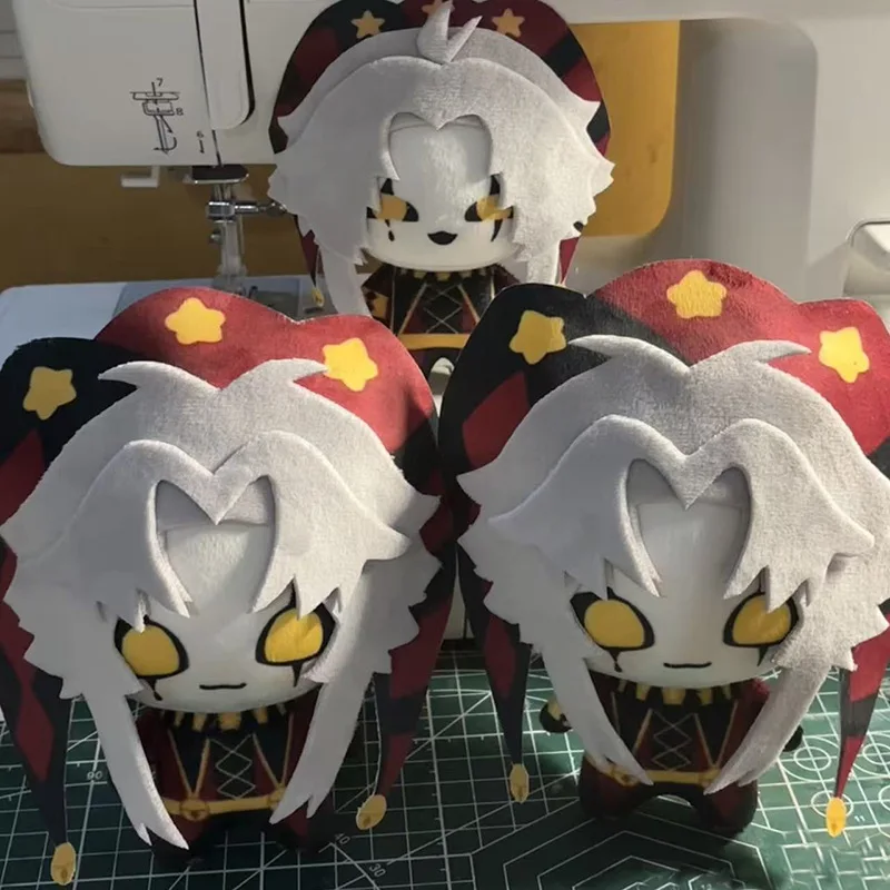 Hot Funny Crying Style Circus Anime Character Pierrot Plush Toys Stuffed Plushie Doll Freak Game Bag Keychain Hanging Pendant gallery 1