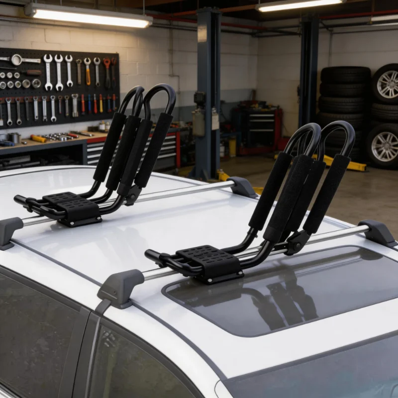 Hot Selling Rust Resistant Steel Universal J-Bar Roof Rack For Kayak Canoe SUP Board, 150 LBS Load Capacity