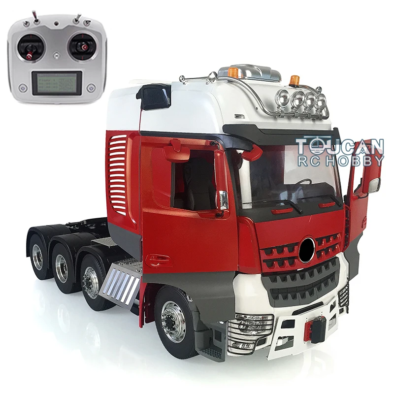 LESU RC 1/14 Tractor Truck Kits Metal Chassis Equipment Rack TOUCAN Painted Cabin Car Model Radio Sound Servo Toy THZH0843