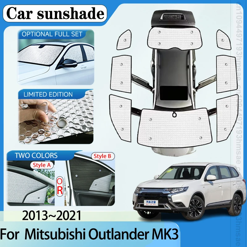 

Auto Sunshade For Mitsubishi Outlander Accessories GF GG ZJ ZK ZL MK3 2013-2021 Car Visor Windows Shades Insulation protection