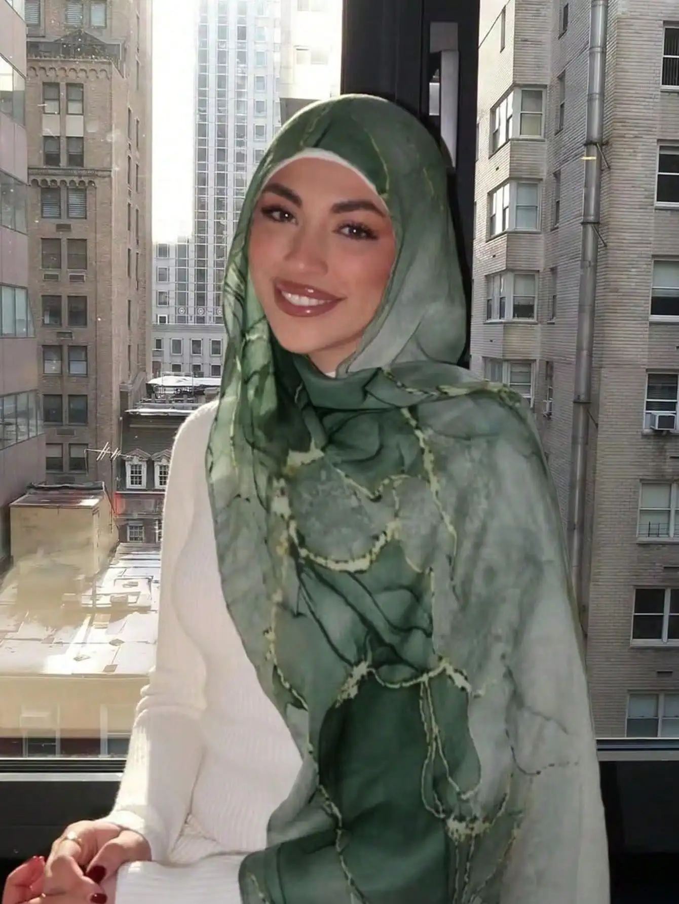 بوهيميا موضة طباعة وشاح للنساء عقال تنفس وشاح شال الملابس والاكسسوارات ارتداء اليومي النساء الحجاب