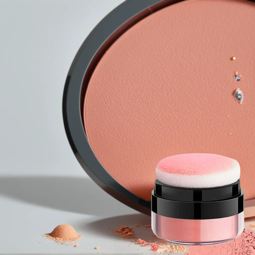 أحمر خدود وسادة هوائية برأس الفطر - أحمر خدود ناعم مع كونتور للوجه عالي اللمعان #1