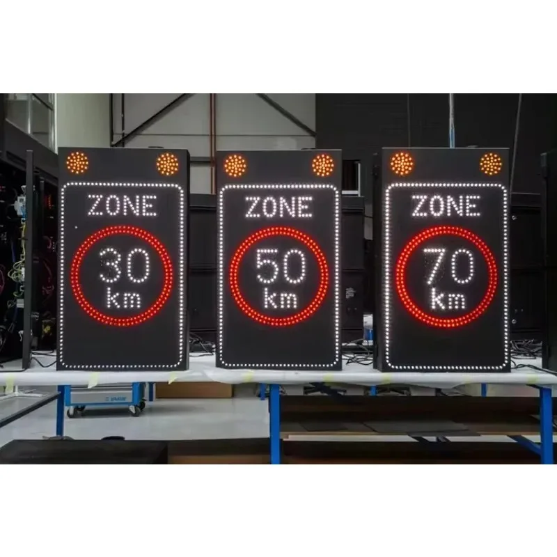 Portable solar powered  digital illuminated traffic road sign speed limit highway sign variable message led display signs 1PCS