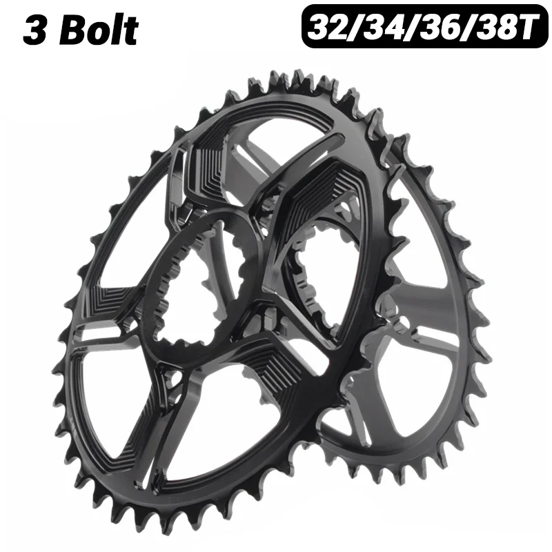 

3 Bolt Chainring Lightweight Direct Mount Crown 34 38 Teeth 36t 32 Tooth Single Chainring Mtb Narrow Wide Star For Xo Sx Nx Xx