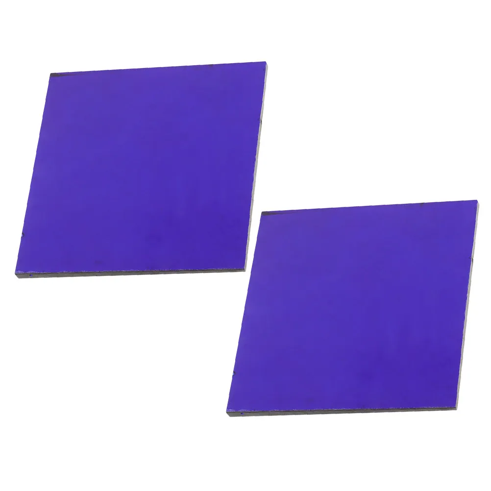 

2 шт. Стеклянные пластины для химических экспериментов с реакцией цвета при воздействии пламени, сменные элементы для научного лабораторного оборудования