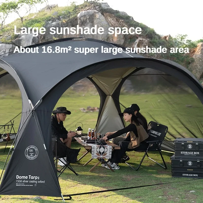 Imagem -06 - Camping Dome Tendas para Outdoor Tarp ou Acessório Grande Canopy Praia Toldo Tenda de Piquenique à Prova Dágua 810 Pessoas