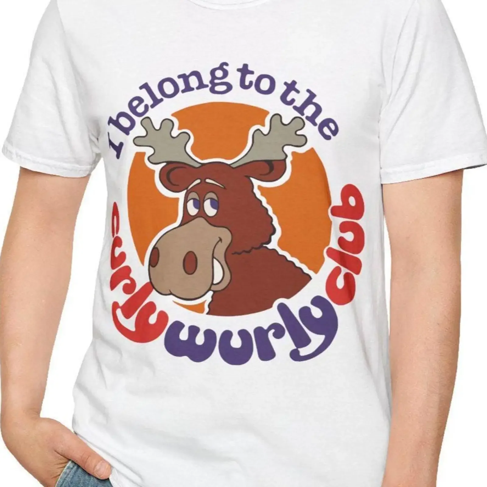 Curly Wurly Club T Shirt Retro Chocolate Bar Nostalgia vintage Washed Casual graphic fashion Soft Versatile streetwear