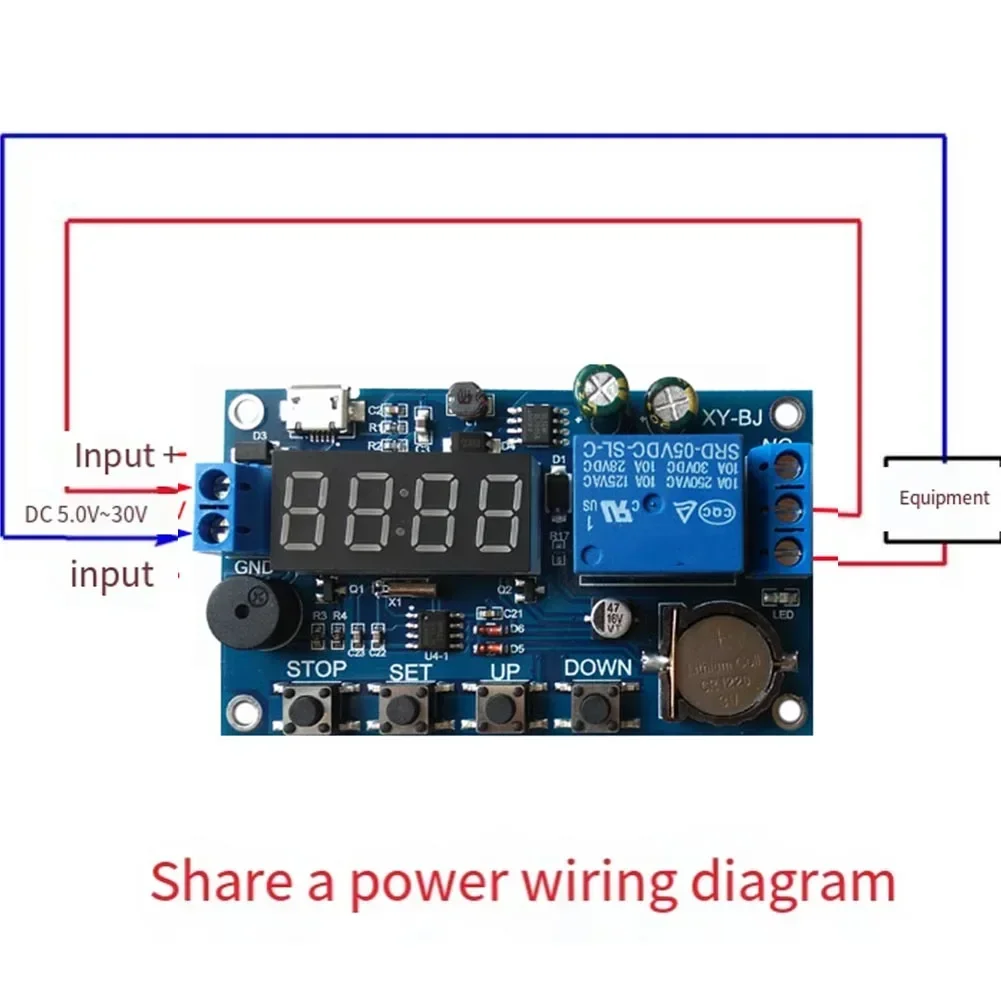 Timing And Clock Real-time Relay Relay Module Switch Control Board Synchronization Time 24H Timing 5 Time Periods