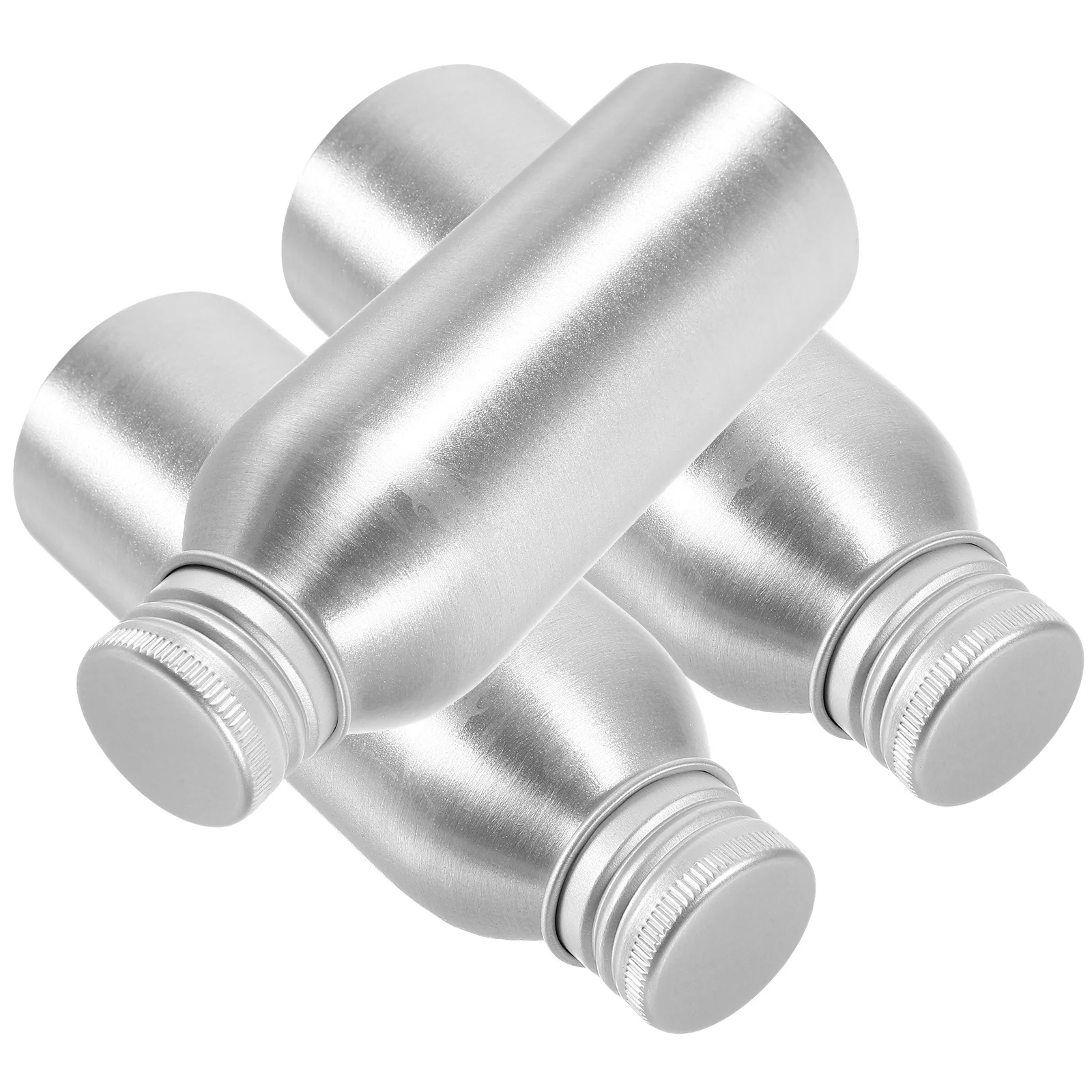 Ensemble de Bouteilles en Aluminium pour sexuellement Liquide et Shampooing, Accessoire de Toilette en Métal, Plusieurs Modèles Africwith à Vis