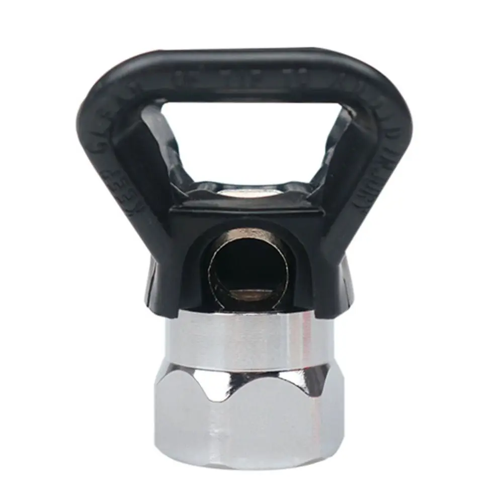 4 Pcs 4 Pcs Metal Nozzle Holder Smooth Easy To Use Nozzle Guard Operation Black Sprayer Accessory Wall Coating