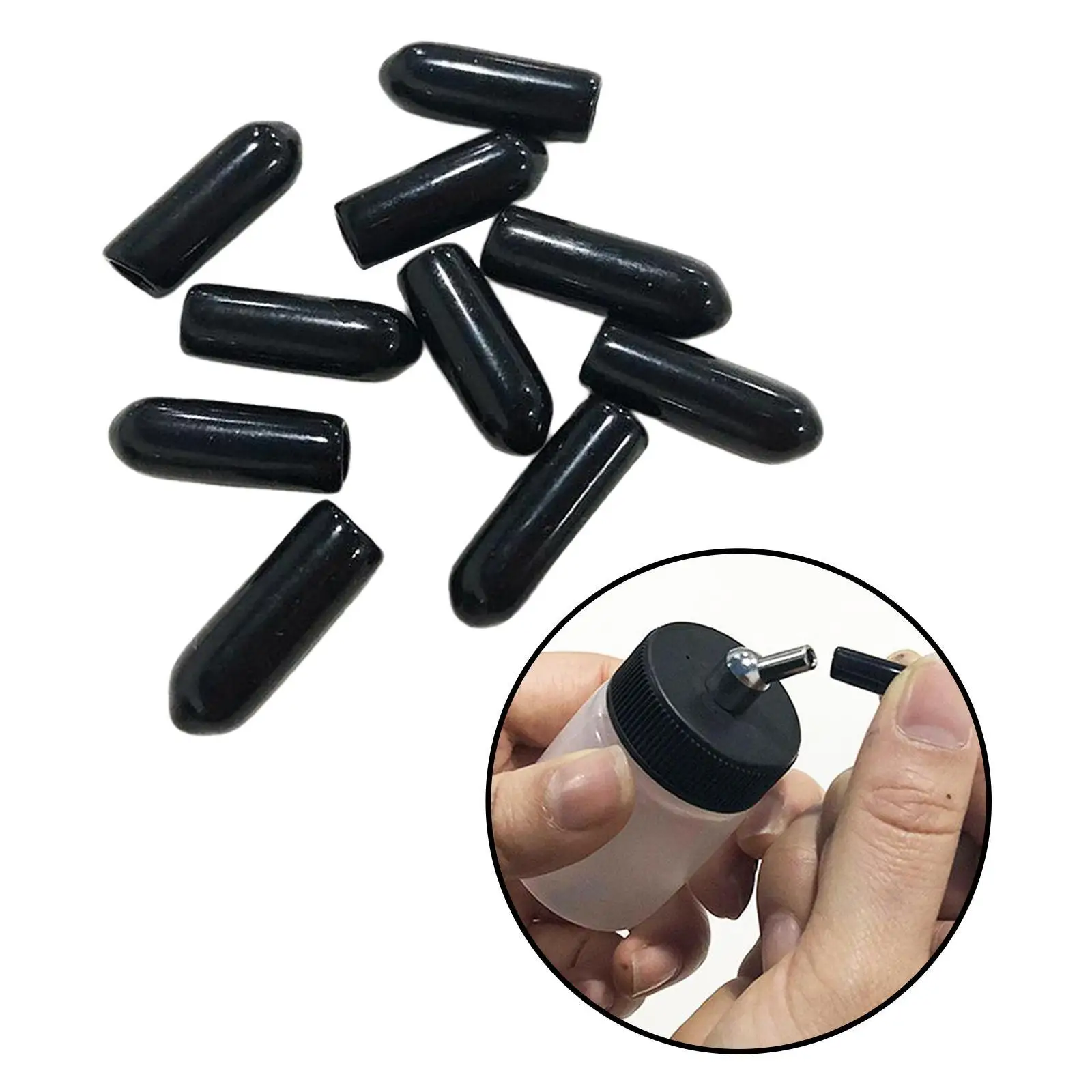 10x tappi per bottiglie per aerografo coperchi per sifone adattatore coperchi per beccuccio per liquori